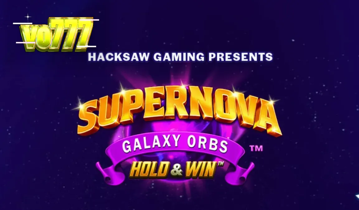 Tampilan visual slot Supernova Galaxy Orbs dengan tema ruang angkasa retro
